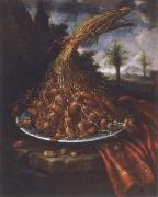 Bartolomeo Bimbi Plate with Datteln oil painting on canvas